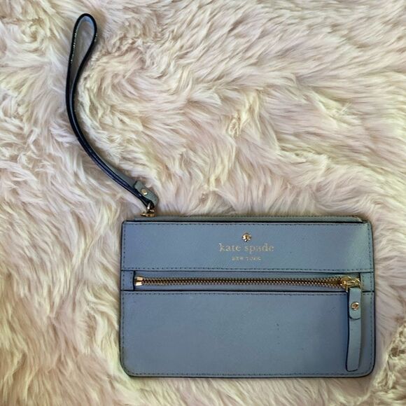 Kate Spade  Mini Blue Wristlet - Picture 1 of 9